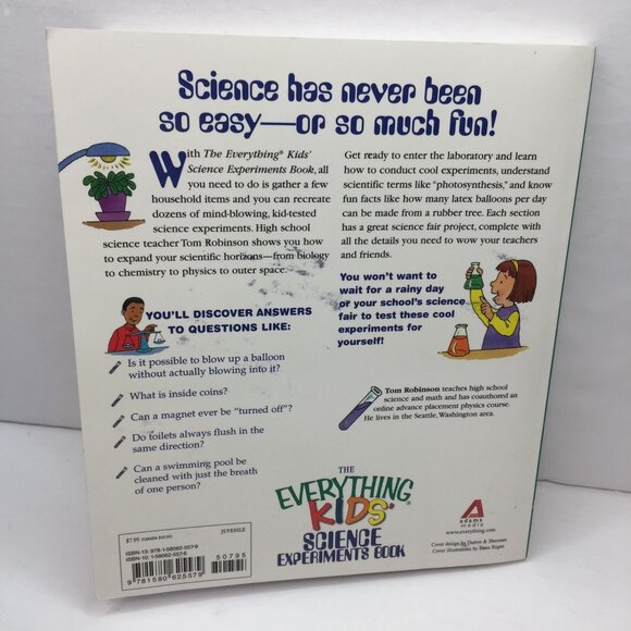 Adams Media The Everything Kids' Science Experiments Book Children Learning Fun - Picture 9 of 9